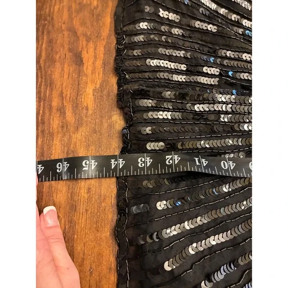 Vintage Sweelo Sequin & Pearl Embellished Gown, Women's size 4-6 - Picture 6 of 6